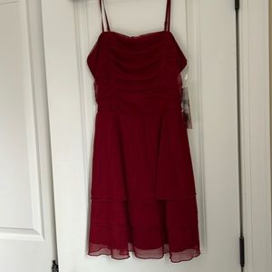Dark red homecoming dress